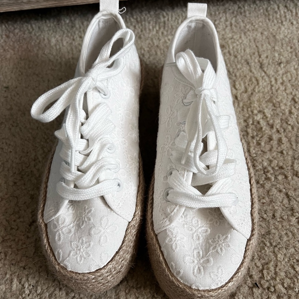 NWOT Embroidered Sneakers